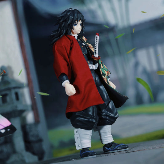 Replacement Haori for 1/12 Action Figure, Soft Goods Cloak for Giyu Tomioka Demon Slayer