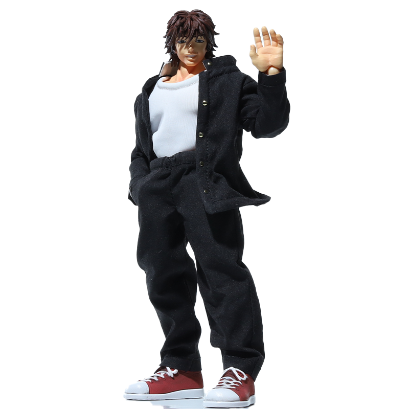 Replacement School Uniform Set for 1/12 Action Figure, Soft Goods Outfit for Baki Hanma