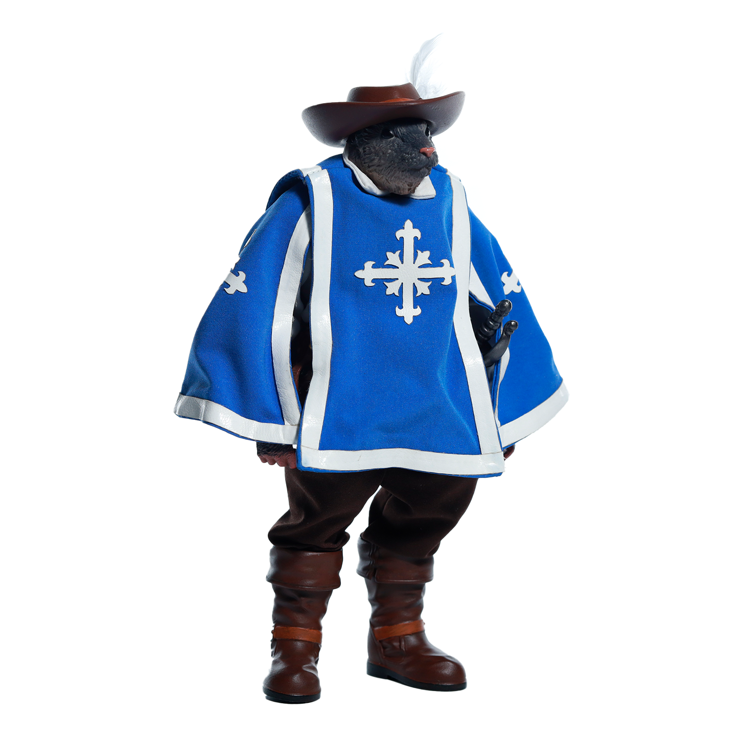 Replacement Cape for 1/12 Action Figure, Soft Goods Cloak for Rat King Musketeer