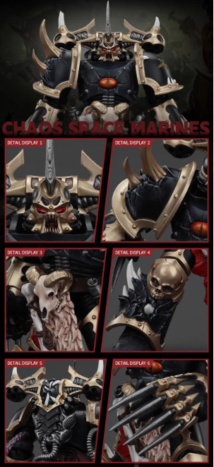 Chaos Space Marines Black Legion Chosen with Lightning Claws
