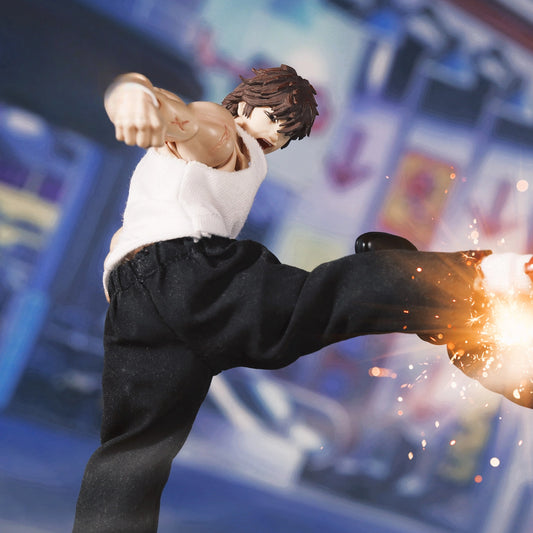 Replacement School Uniform Set for 1/12 Action Figure, Soft Goods Outfit for Baki Hanma