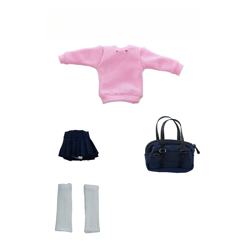 Replacement School Uniform Set for 1/12 Action Figure, Soft Goods Outfit for Momo Ayase Dandadan