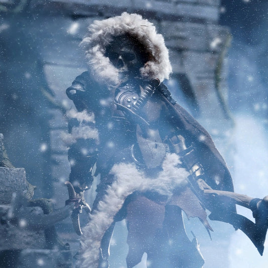Replacement Cape Set for 1/12 Action Figure, Snow Damaged Cloak for Skeleton