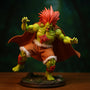 1/12 scale fabric cape with wire-edged flowing edges draped on action figure in jungle diorama