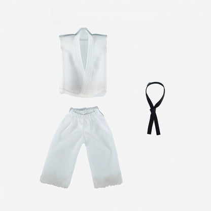 Replacement Cloth Set for 1/12 Action Figure, Soft Goods Outfit for Ryu Ken Street Fighter Alpha 3