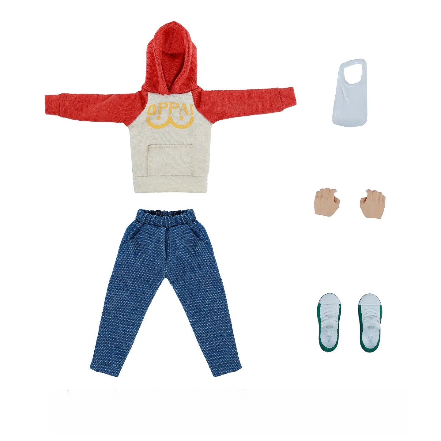 Replacement Casual Outfit for 1/12 Action Figure, Soft Goods Clothes for Saitama One-Punch Man