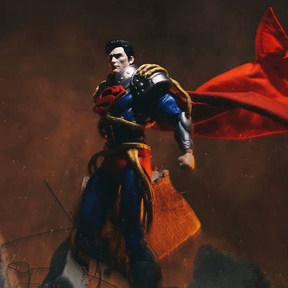 Replacement Cape for 7 Inch Action Figure, Soft Goods Custom Cloak for Superboy-Prime DC Multiverse Figure