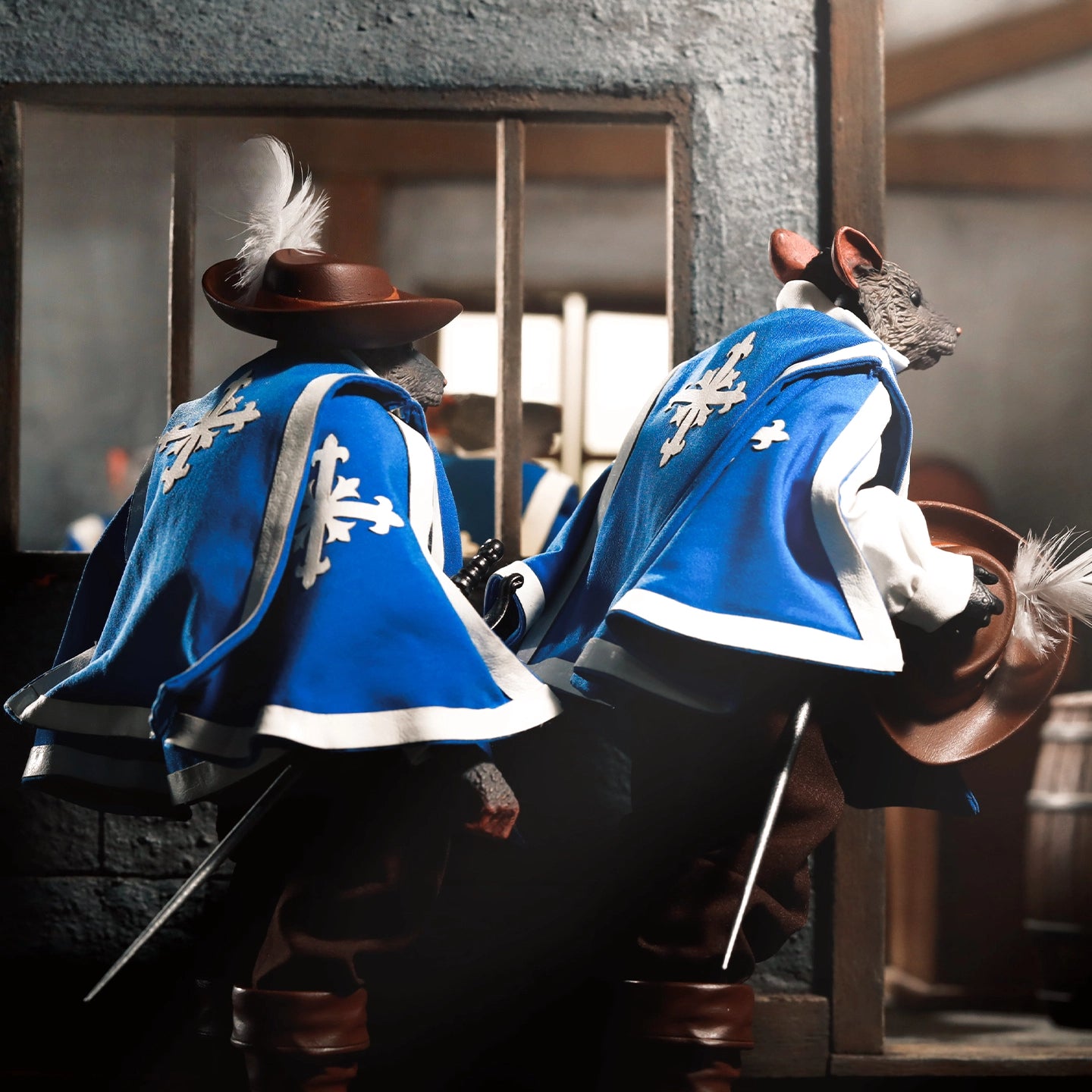Replacement Cape for 1/12 Action Figure, Soft Goods Cloak for Rat King Musketeer