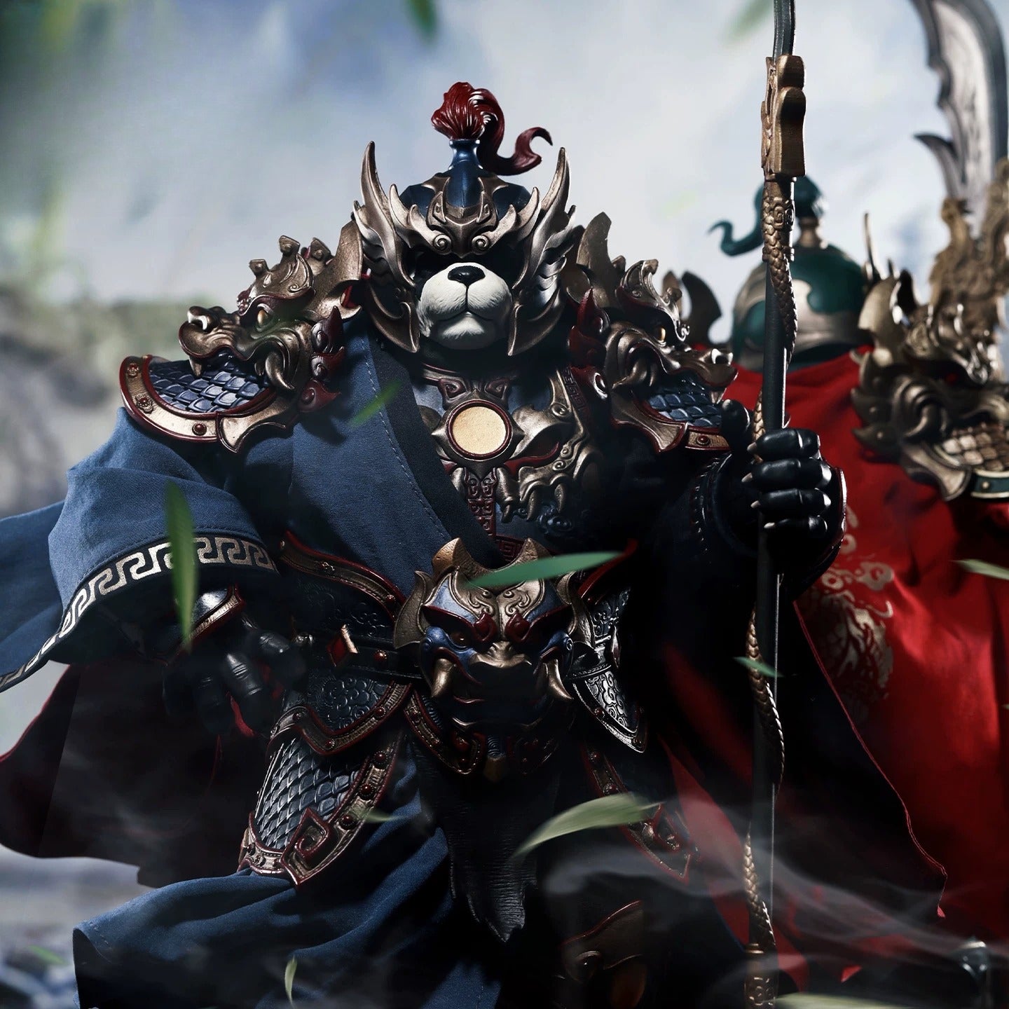 Replacement Cape Set for 7 Inch Action Figure, Chinese Style Cloak for Panda General Wu Qinglong