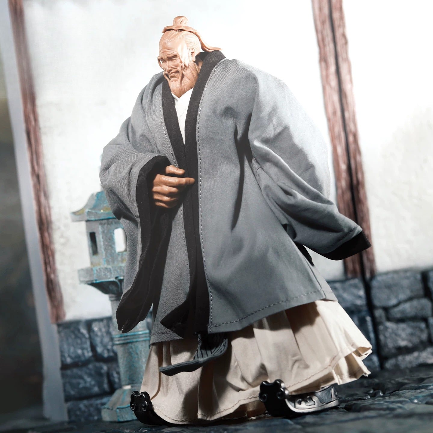Replacement Robe Set for 1/12 Action Figure, Soft Goods Confucius Outfit for Big Guy 7 Inch