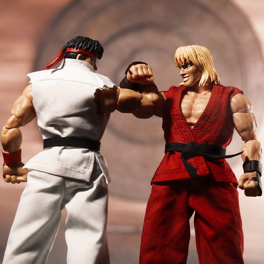 Replacement Cloth Set for 1/12 Action Figure, Soft Goods Gi Outfit for Ryu Ken Street Fighter II