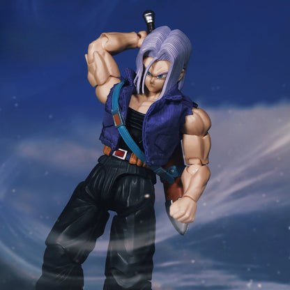 Replacement Soft Goods Jacket for 1/12 Action Figure, Trunks Denim Outfit for Dragon Ball Z