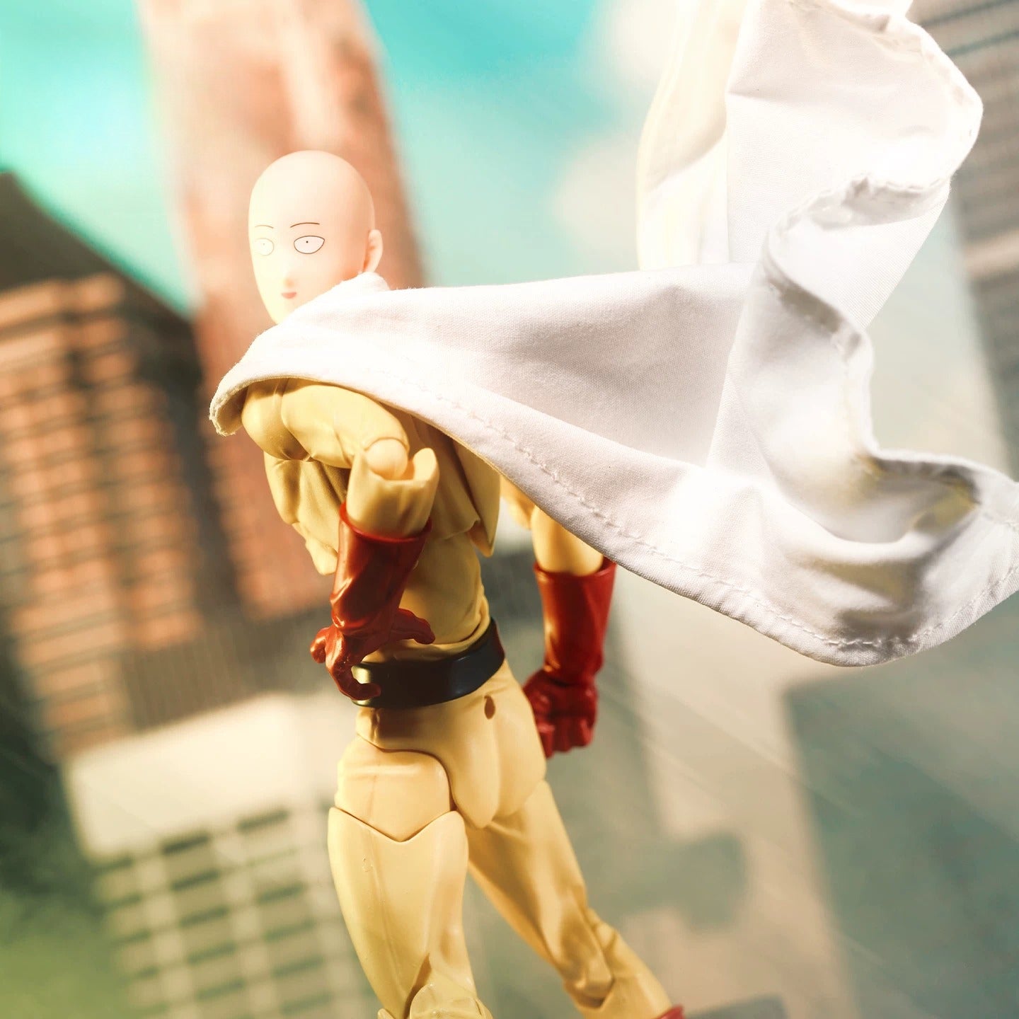 Replacement Cape for 1/12 Action Figure, Soft Goods Cloak for Saitama One-Punch Man