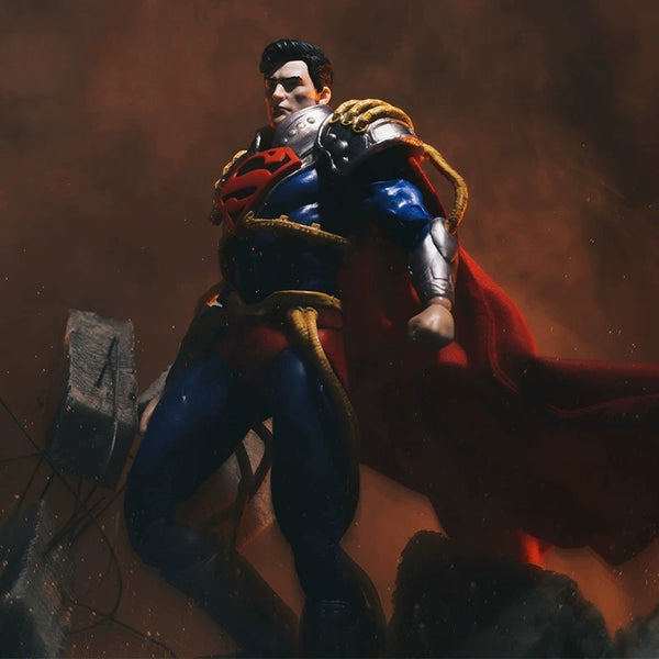 Replacement Cape for 7 Inch Action Figure, Soft Goods Custom Cloak for Superboy-Prime DC Multiverse Figure