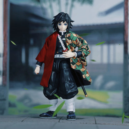 Replacement Haori for 1/12 Action Figure, Soft Goods Cloak for Giyu Tomioka Demon Slayer