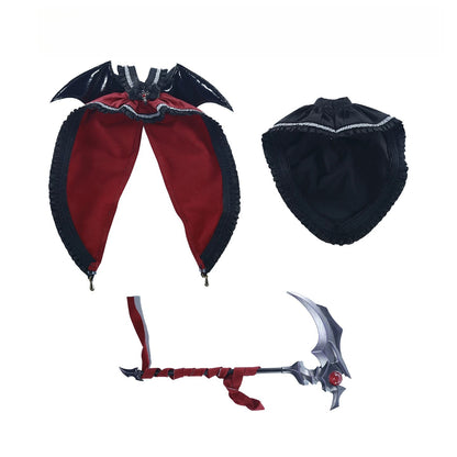 Replacement Cape for 1/12 Action Figure, Soft Goods Cloak for Succubus Lustia Figure