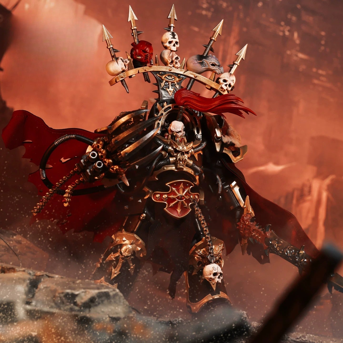 Replacement Cape for 1/18 Action Figure, Custom Cloak for Abaddon Black Legion Warmaster