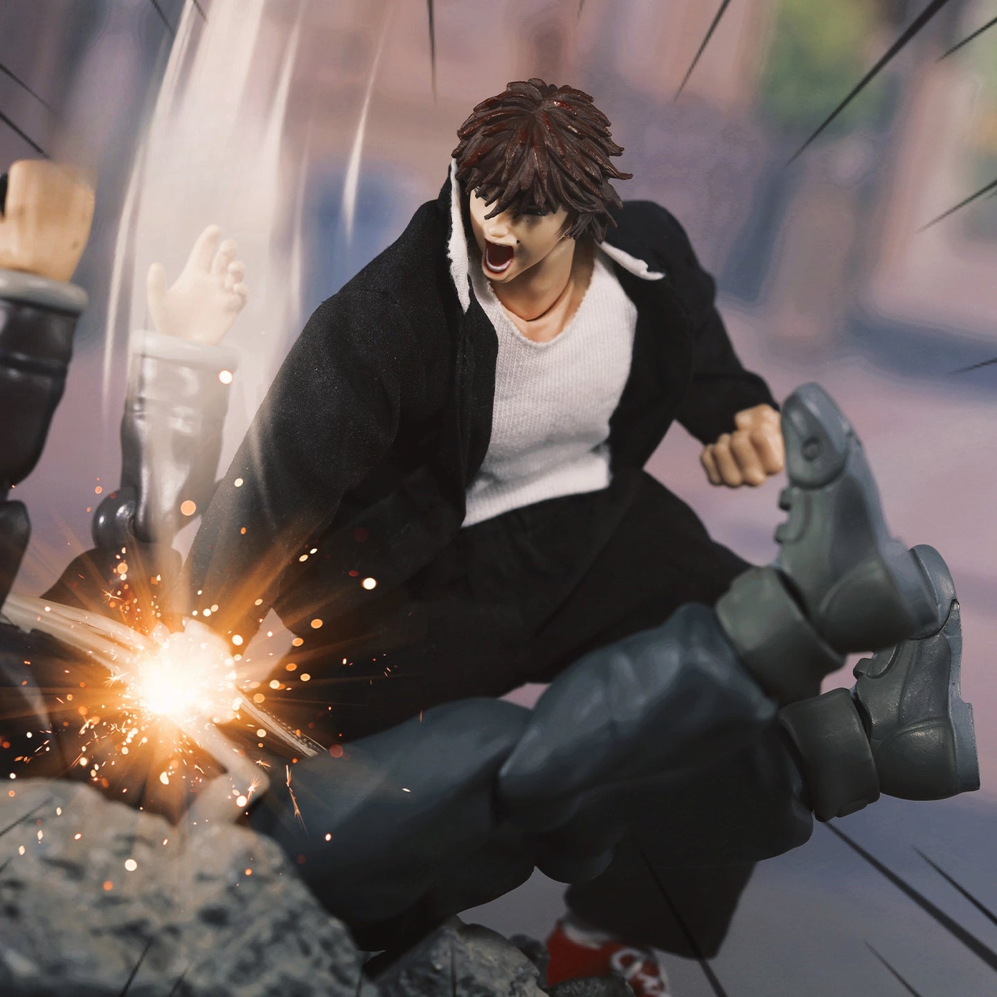 Replacement School Uniform Set for 1/12 Action Figure, Soft Goods Outfit for Baki Hanma