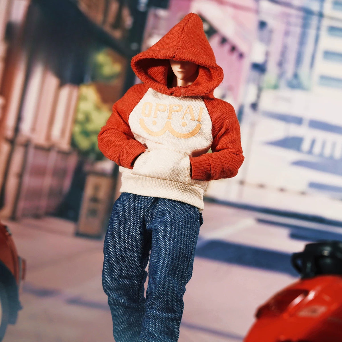 Replacement Casual Outfit for 1/12 Action Figure, Soft Goods Clothes for Saitama One-Punch Man