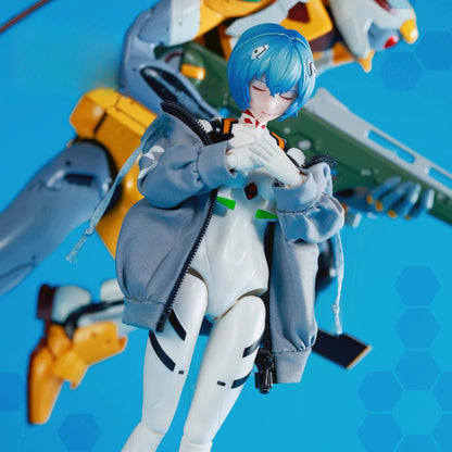 Replacement Jacket for 1/12 Action Figure, Soft Goods Coat for Rei Ayanami Evangelion