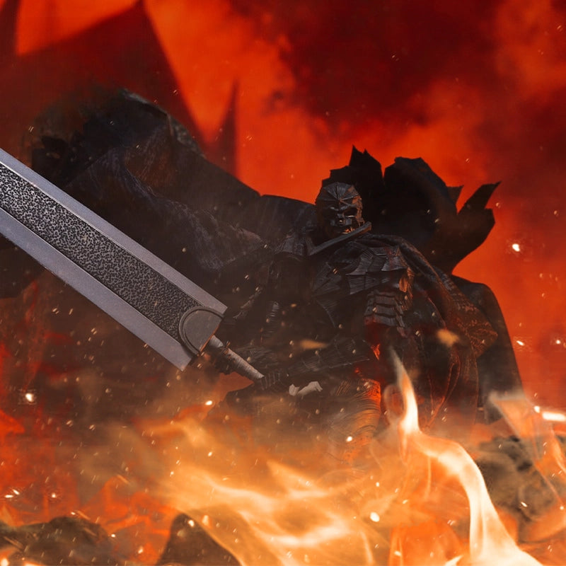 SH Figuarts Berserk Guts Custom Cape - Premium Soft Goods Replacement for Berserker Armor Black Swordsman Action Figure