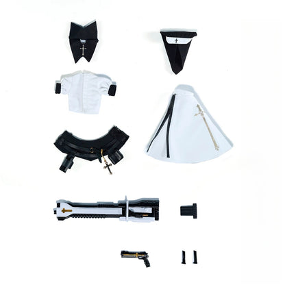 Replacement Cloth Set for 1/12 Action Figure, Soft Goods Sister Outfit for Muse Asdo 6.2 Inch