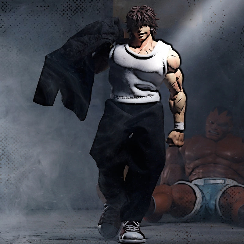 Replacement School Uniform Set for 1/12 Action Figure, Soft Goods Outfit for Baki Hanma