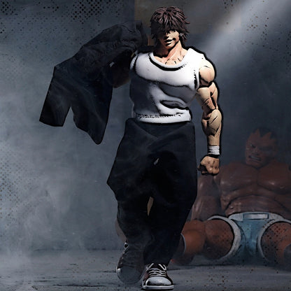 Replacement School Uniform Set for 1/12 Action Figure, Soft Goods Outfit for Baki Hanma