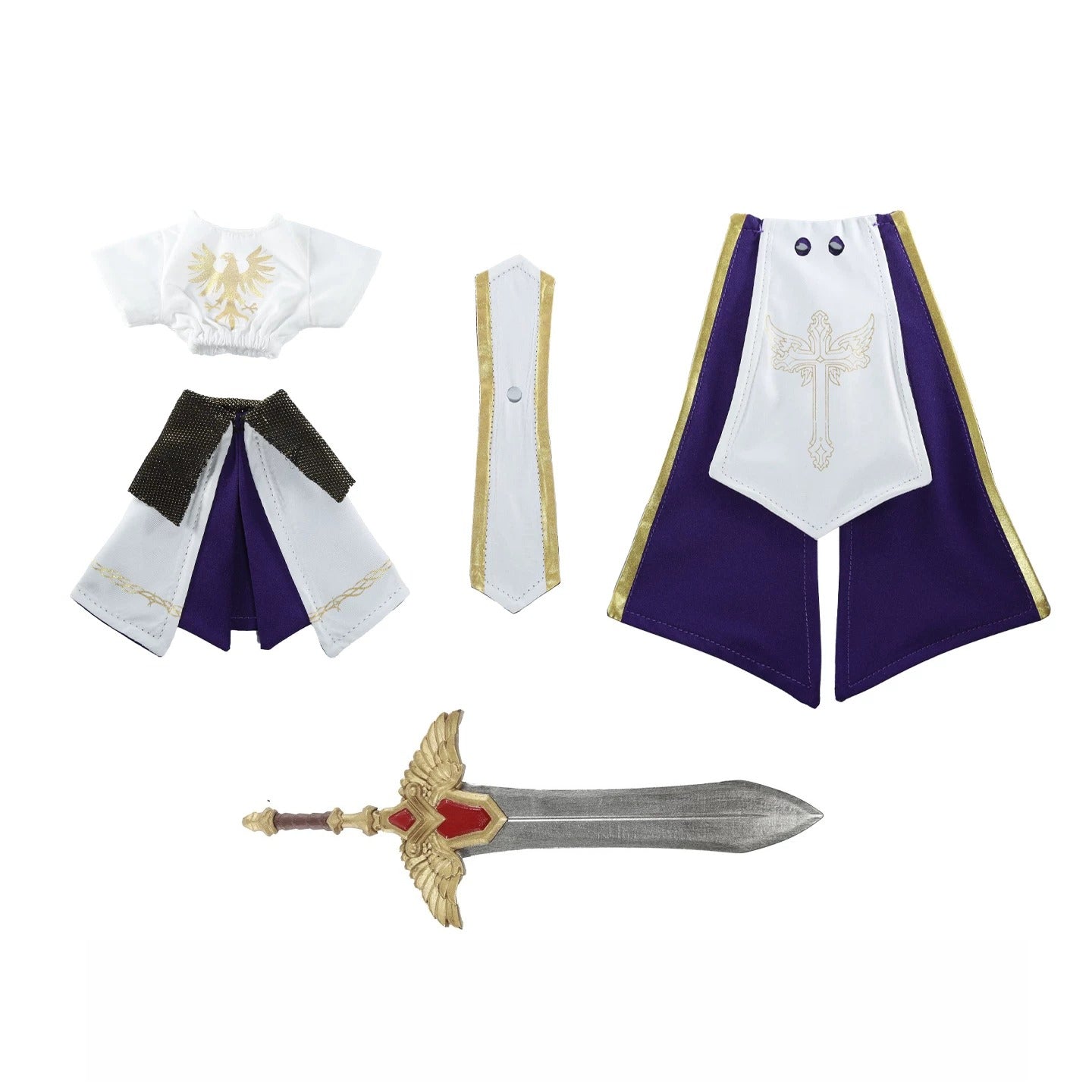 Replacement Cape for 6 Inch Action Figure, Soft Goods Cloak for Sir Ignatius Knight