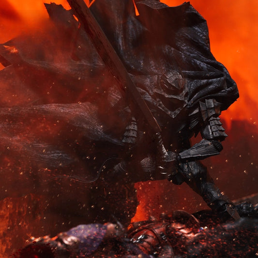 SH Figuarts Berserk Guts Custom Cape - Premium Soft Goods Replacement for Berserker Armor Black Swordsman Action Figure