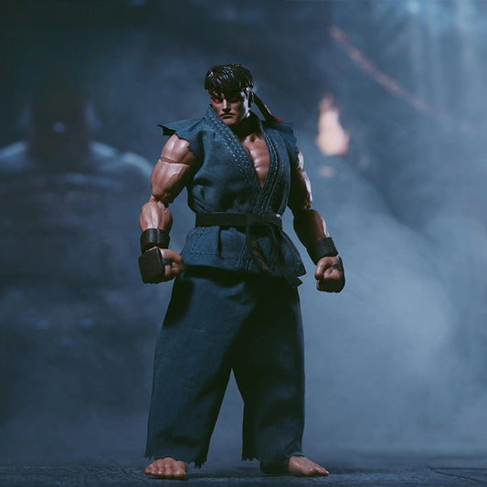 Replacement Cloth Set for 1/12 Action Figure, Soft Goods Gi Outfit for Ryu Street Fighter II