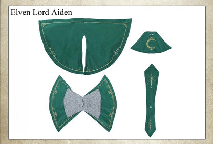 Replacement Cape for 6-7 Inch Action Figure, Soft Goods Cloak for Elven Guard
