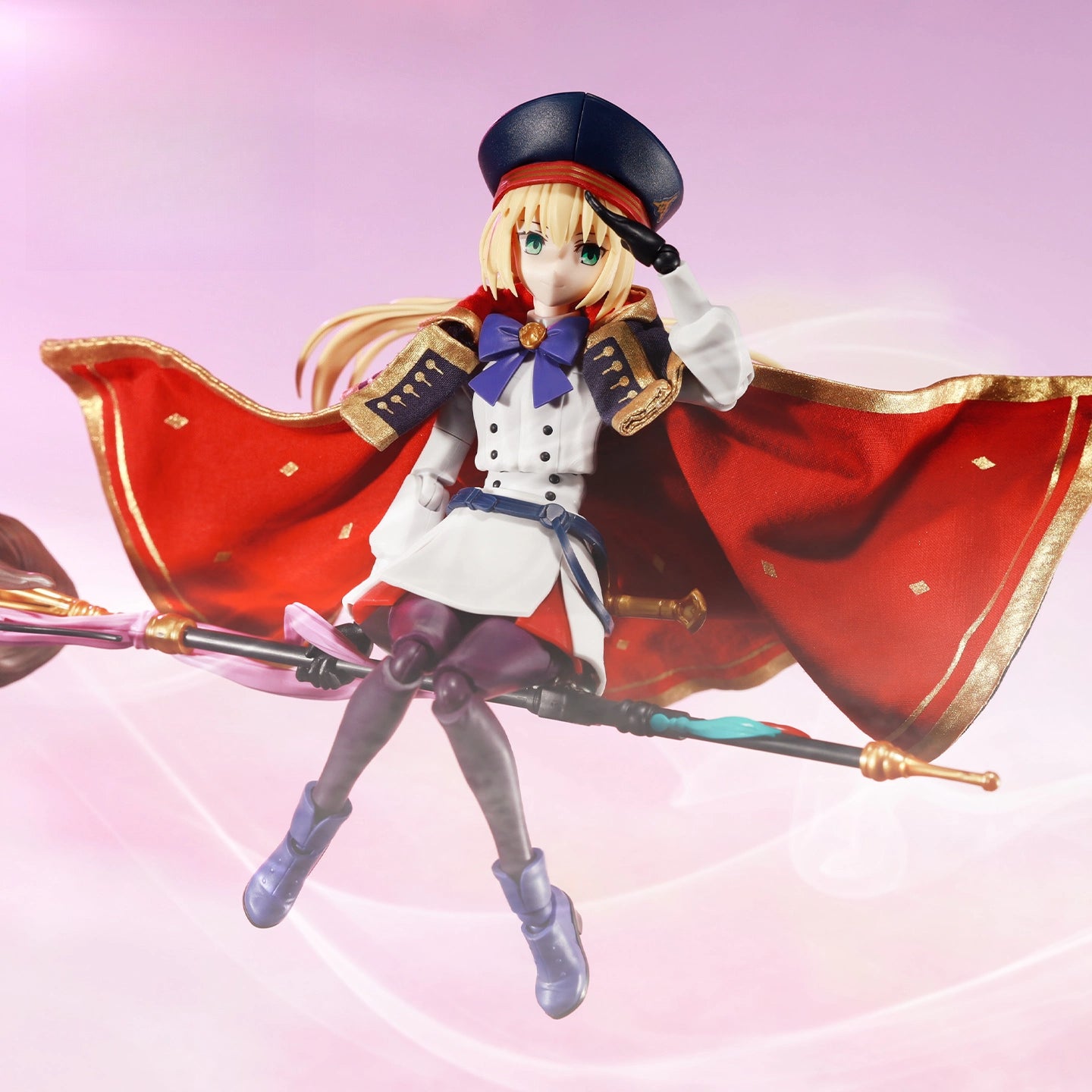 Replacement Cape for 1/12 Action Figure, Soft Goods Cloak for Artoria Caster Fate/Grand Order