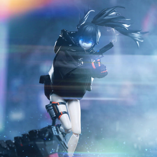 Replacement Cloth Set for 1/12 Action Figure, Soft Goods Outfit for Black Rock Shooter 6 Inch