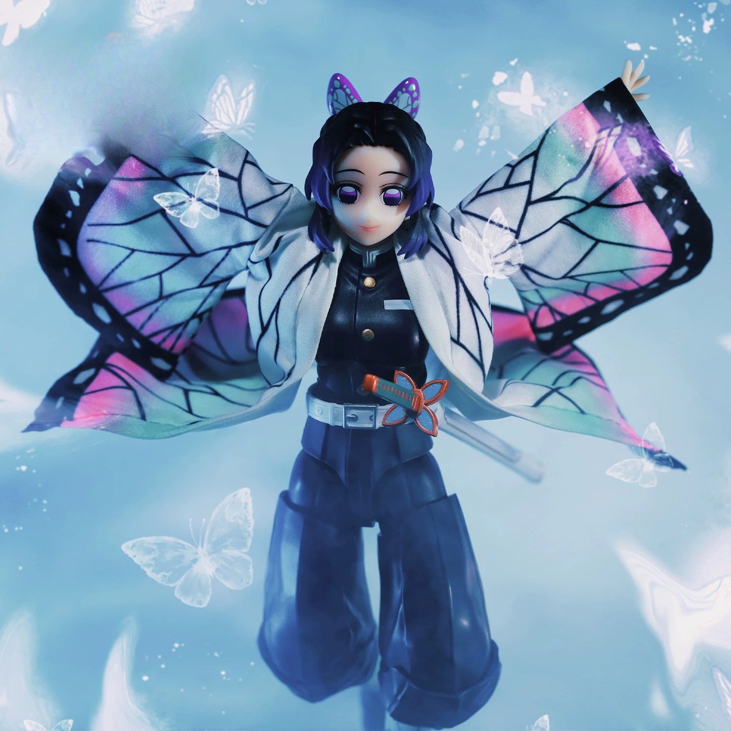 Replacement Haori for 1/12 Action Figure, Soft Goods Cloak for Shinobu Kocho Demon Slayer