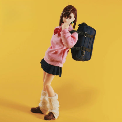 Replacement School Uniform Set for 1/12 Action Figure, Soft Goods Outfit for Momo Ayase Dandadan