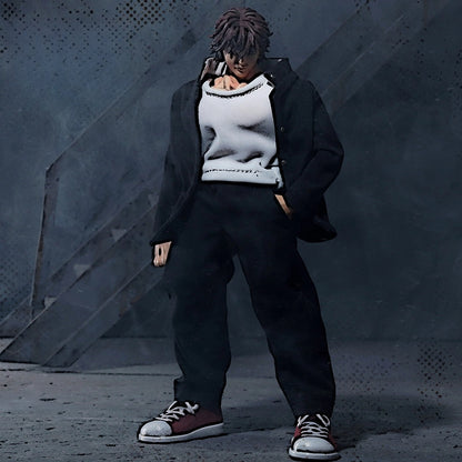 Replacement School Uniform Set for 1/12 Action Figure, Soft Goods Outfit for Baki Hanma