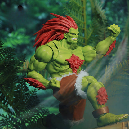 Replacement Cape for 1/12 Action Figure, Soft Goods Cloak for Blanka Street Fighter 7.5 Inch