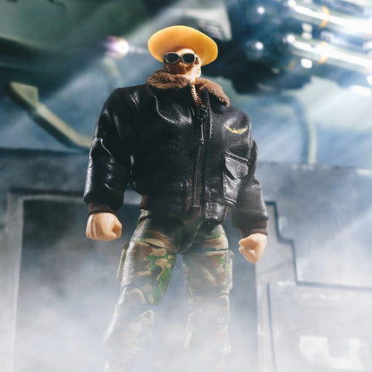 Replacement Cloth Outfit for 1/12 Action Figure, Soft Goods Uniform for Guile Street Fighter II