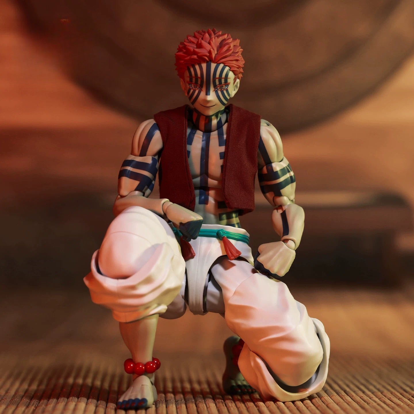 Replacement Vest for 1/12 Action Figure, Soft Goods Outfit for Akaza Demon Slayer