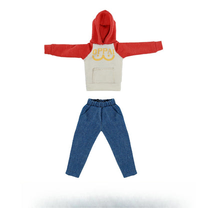 Replacement Casual Outfit for 1/12 Action Figure, Soft Goods Clothes for Saitama One-Punch Man