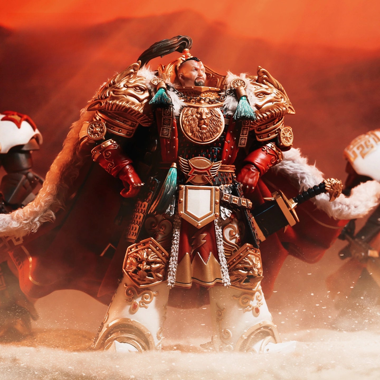 Replacement Cape for 1/18 Action Figure, Custom Cloak for Jaghatai Khan White Scars