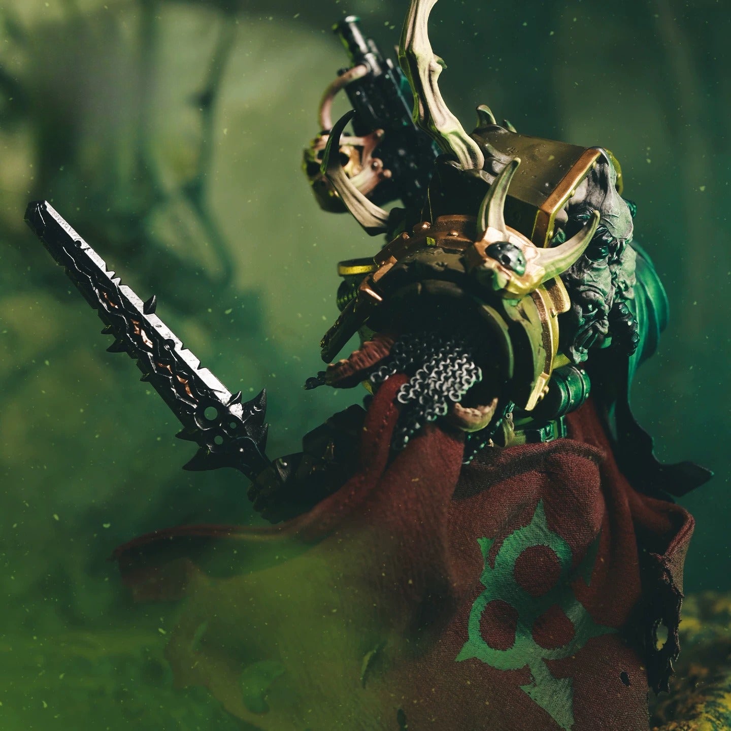 Replacement Cape for 1/18 Action Figure, Soft Goods Cloak for Death Guard Plague Marine