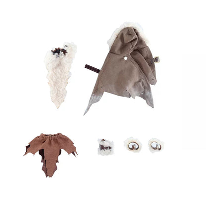 Replacement Cape Set for 1/12 Action Figure, Snow Damaged Cloak for Skeleton
