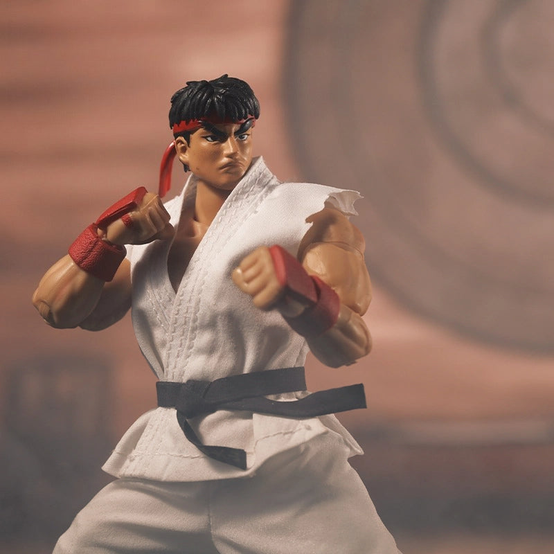 Replacement Cloth Set for 1/12 Action Figure, Soft Goods Gi Outfit for Ryu Ken Street Fighter II