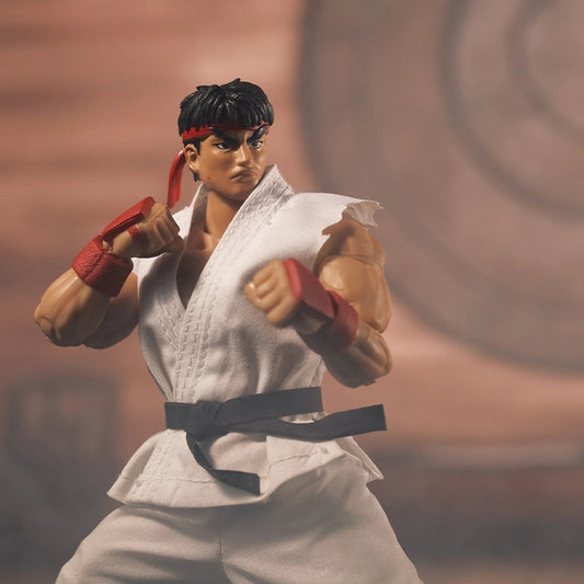 Replacement Cloth Set for 1/12 Action Figure, Soft Goods Gi Outfit for Ryu Ken Street Fighter II