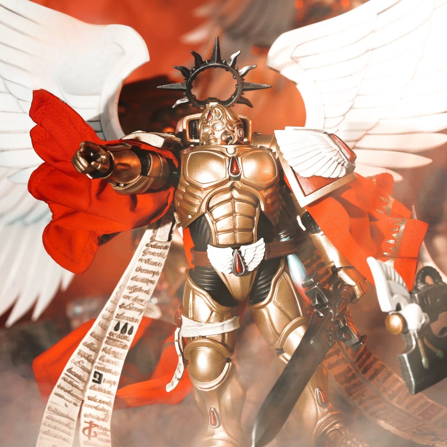 Replacement Cape for 1/18 Action Figure, Soft Goods Cloak for Sanguinor Golden Angel