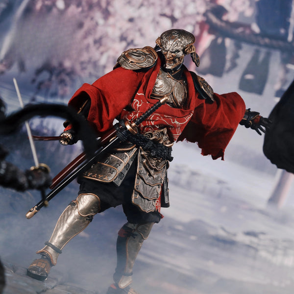 Replacement Cloth Set for 1/12 Samurai Action Figure, Soft Goods Kimono Outfit & Cape for 7 Inch Ninja/Samurai