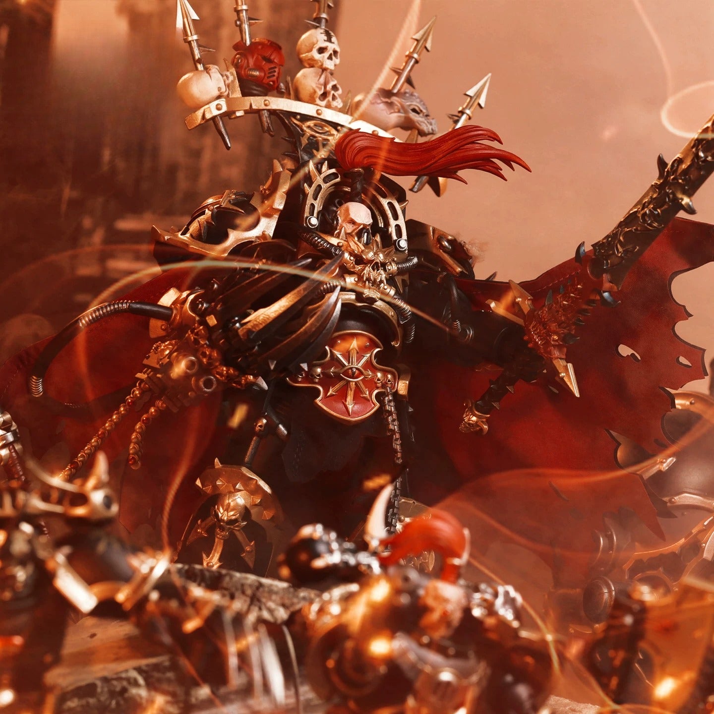 Replacement Cape for 1/18 Action Figure, Custom Cloak for Abaddon Black Legion Warmaster
