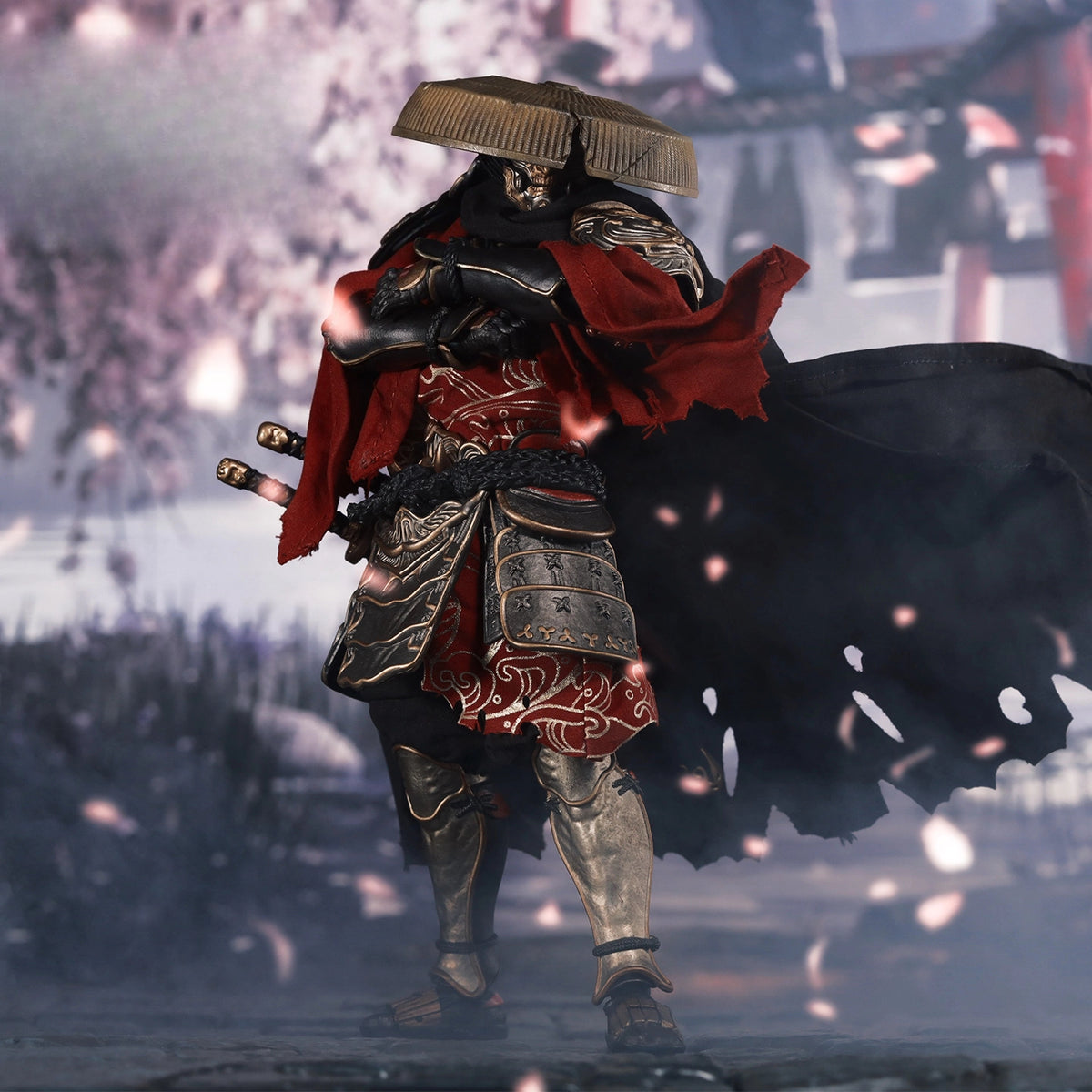 Replacement Cloth Set for 1/12 Samurai Action Figure, Soft Goods Kimono Outfit & Cape for 7 Inch Ninja/Samurai